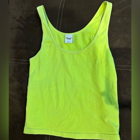Aritzia neon yellow tank top - Picture 2 of 3